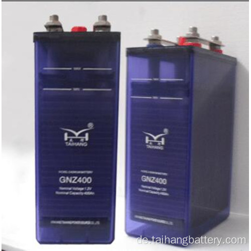 Alkali-Nickel-Cadmium-Batterie 1,2 V 110 V 400 Ah Batterie